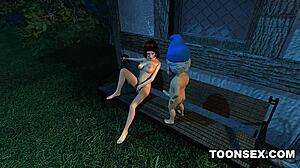 3d babe gets tits and pussy fucked by dwarf