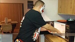 I love making flip flop pizza in the kitchen