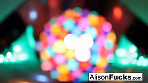 sexy big boobed disco ball babe alison tyler