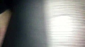 outdoor cum in the dark nature public with oiled stockings and naked body