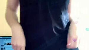 Young Girl Feels Intense Pleasure During Webcam Masturbation Session