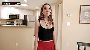 Bailey bases her vacation with stepbro in taboo riding and deepthroat