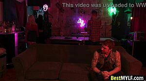 perverted mylf meets up with an old girlfriend unleashing her passion and stripping naked to eat each others pussies