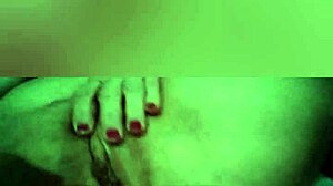 Stella shows off her slightly hairy pussy after massage and masturbation 😘