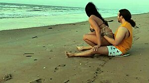 amateurs exploring the public beach outdoors