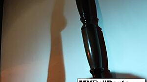 Kayla danger does foot and pussy play at the bar