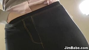 Teeny Jizzed By Old Guy In Stockings