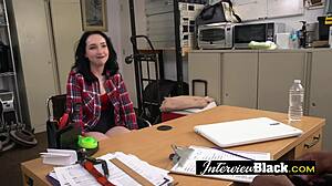 Horny Teen 18+ Ready for Hard BBC Fuck at Fake Job Interview!