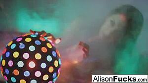 sexy big boobed disco ball babe alison tyler