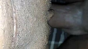 Black couple feels intense emotions filming first sex on beach with big black cock.