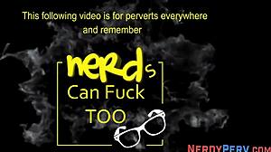 British Whore Sucking Nerd's Dick In Tricked Reality POV Scene