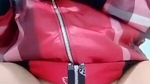 vietnamese teen explores self with cucumber in private moment