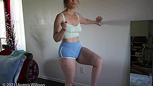 Petite Redhead Teaches Yoga Lesson 202