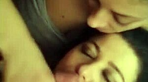 Curvy Wife Shares Double Blowjob