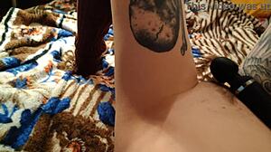 young girl using toys solo pov