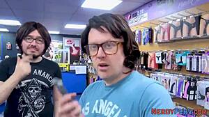 British Whore Sucking Nerd's Dick In Tricked Reality POV Scene