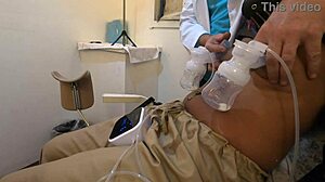 Dayanara passionately pumps milk from her full tits