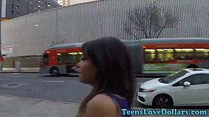 Busty Teen Amateur Gets Hardcore Blowjob and Facial Cumshot