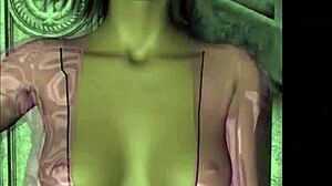 i am your virtual stripper, ripping clothes to show big tits