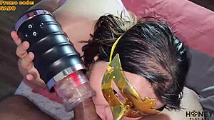 Warrior masturbator feels amazing on cock!