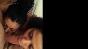 Curvy Wife Shares Double Blowjob