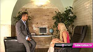 Babestation Casting: Amateur Blonde Learns The Ropes