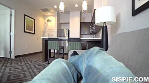 My slutty step sister Uma Jolie, she's so petite with big tits, I can't resist her ass.