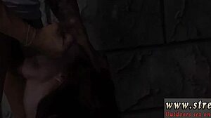 anya olsen in rough outdoor bondage, public sex orgasm 😈🔥