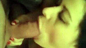 Curvy Wife Shares Double Blowjob