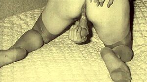 vintage sinful daughters performing hairy blowjobs retro style