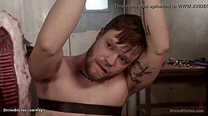 Huge Tits Milf Butcher Fucking Man With Bizarre Fetish BDSM Blowjob Slave Rough Femdom Submission Bondage!