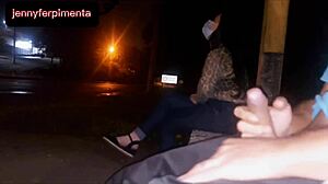 Risking It All To Flash My Cock At Latina Teen Waiting For Bus