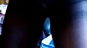 I cum inside black pantyhose during masturbation