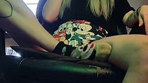 Stepsister Lights Cigarette in Fetish Smoking Scene