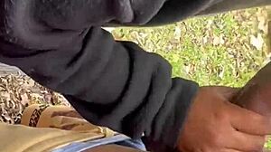 Watch this freak deepthroat outside? It's so intense!