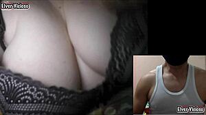 My Big Tits Neighbor Calls To See Me Cum!