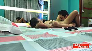 Room casting: roxy 21 asian teen gets pussy licked until she cums