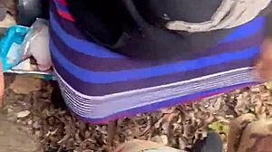 Watch this freak deepthroat outside? It's so intense!