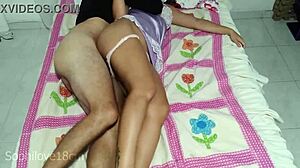 Sexy MILF in pajamas loves riding huge cock in homemade porn clip