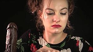 Ever tried a wild spit and dildo blowjob like this?