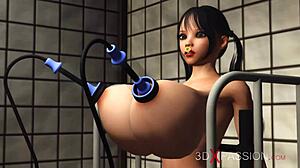 milk maid episode 2 a sexy busty girl in cuffs gets fucked hard by hot shemale