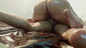 Sexy Indian wife gives blowjob and moans loudly in clear Hindi audio.