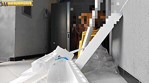 i watch two naked women receive delivery men at home