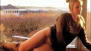 Watch Summer remove her dress and perform a masked erotic dance? Her natural tits on display