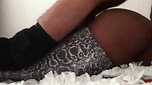 She Struggles With The Massive Black Cock Bent Over In Doggystyle Fucking. Her Pussy Can't Handle The Intense Thrusts