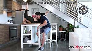 She fucks her stepbrother sweetly.