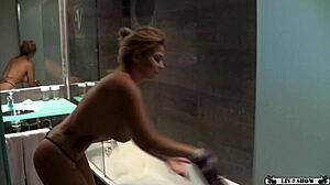 i watch sabrina moon masturbate her wet pussy in the shower