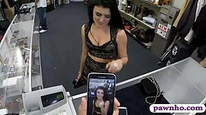 Babe sells her ring and gets spied on while banging in hidden cam reality.