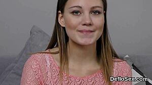 steamy cutie fingers pink pussy until she climaxes hard