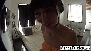 hottie marica hase records herself masturbating